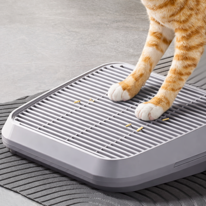 Opstapje kattenbak + rooster